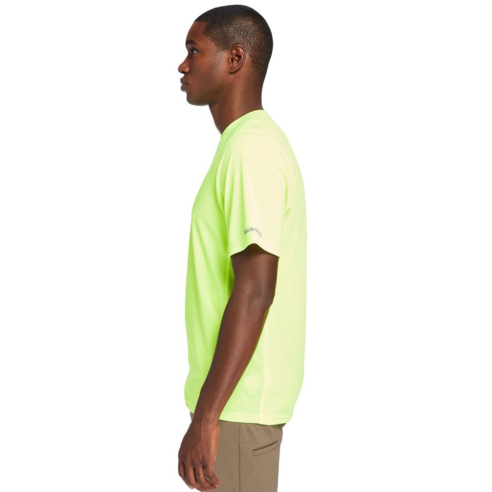 Camisetas Masculino - Timberland Pro® Wicking Good Short Sleeve - ZONTP6234 - Verdes